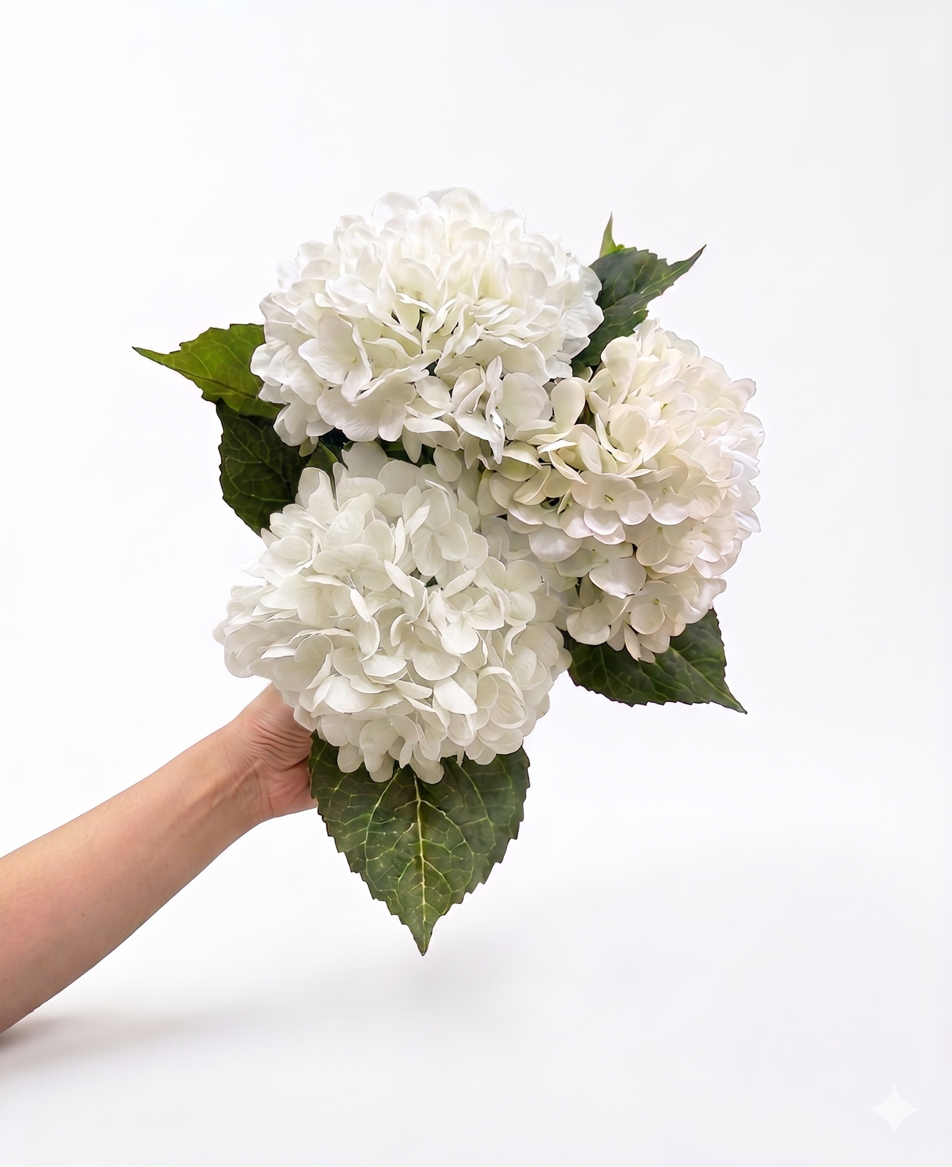 RunaVasto Real Touch Artificial Hydrangea Flowers, Premium Lifelike Faux Hydrangea Bouquets for Cozy Home Decor & Floral Arrangements