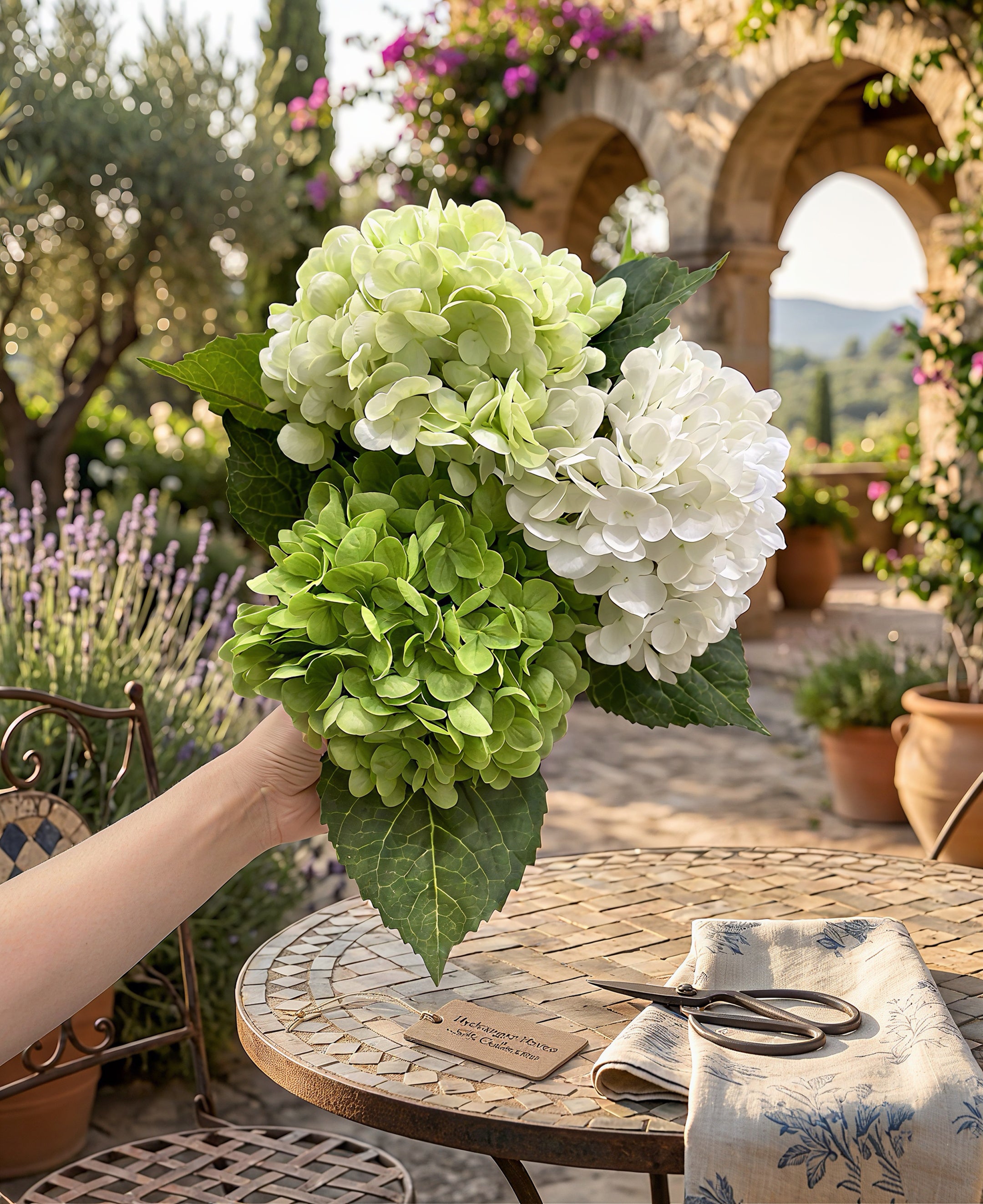 RunaVasto Real Touch Artificial Hydrangea Flowers, Premium Lifelike Faux Hydrangea Bouquets for Cozy Home Decor & Floral Arrangements